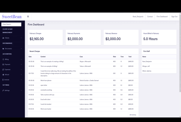 Create billing workflow demo